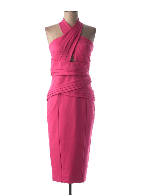 Robe mi-longue rose RACHEL GILBERT femme