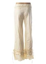 Pantalon slim beige 7 SINS pour femme seconde vue