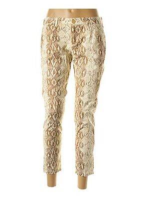 Pantalon slim taille normale taille normale beige REIKO femme