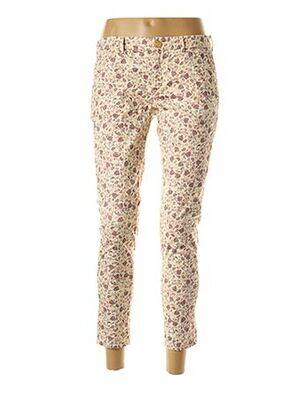 Pantalon slim taille normale taille normale beige REIKO femme