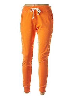 Jogging orange FRENCH TERRY pour femme