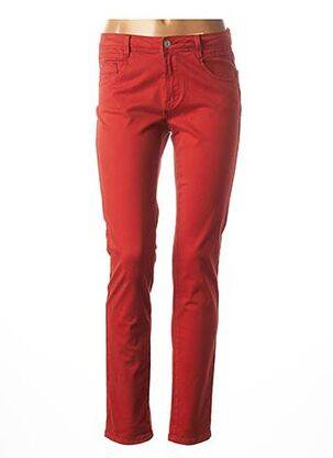 Pantalon slim orange C'EST BEAU LA VIE pour femme
