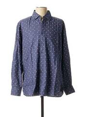 Chemise manches longues bleu MARVELIS pour homme seconde vue