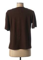 T-shirt marron FRANCE RIVOIRE pour femme seconde vue