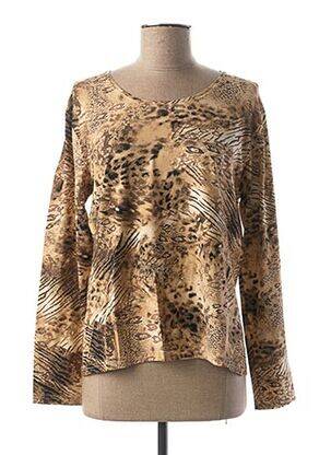 T-shirt manches longues manches longues beige GUY DUBOUIS femme