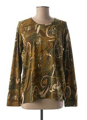 T-shirt manches longues manches longues vert GUY DUBOUIS femme