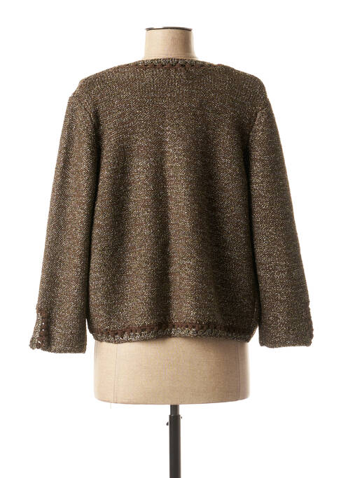 Gilet manches longues marron MAISON 123 pour femme