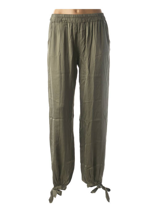 Pantalon droit vert BSB pour femme