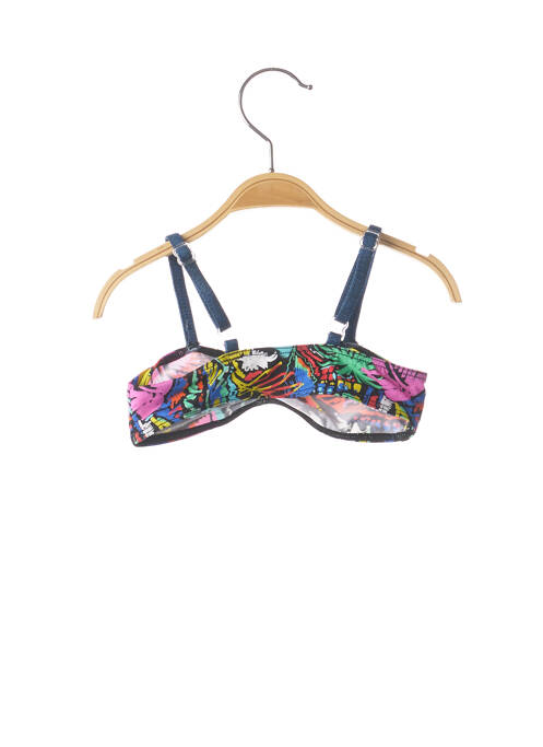 Haut de maillot de bain bleu PLAGE DU SUD pour fille