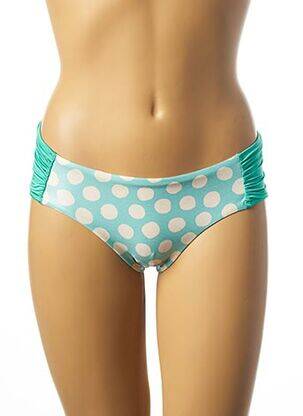 Bas de maillot de bain tissage satiné culotte bleu PRELUDE femme