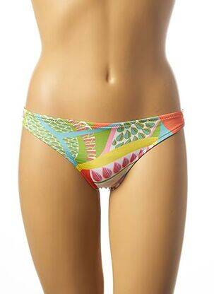 Bas de maillot de bain imprimé fantaisie culotte vert SWAN ORIGINAL femme