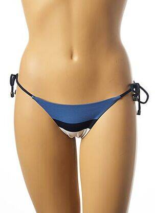 Bas de maillot de bain imprimé rayures bikini bleu ANDRES SARDA femme
