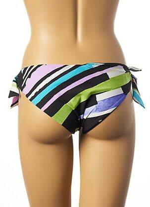 Bas de maillot de bain fermeture liens à nouer bikini noir RITRATTI femme