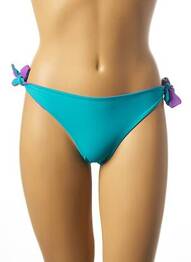 Bas de maillot de bain fermeture liens à nouer bikini bleu IMEC femme