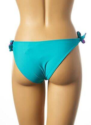 Bas de maillot de bain fermeture liens à nouer bikini bleu IMEC femme