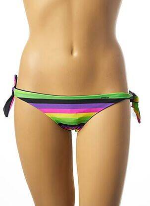 Bas de maillot de bain fermeture liens à nouer bikini vert 69SLAM femme