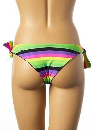 Bas de maillot de bain fermeture liens à nouer bikini vert 69SLAM femme