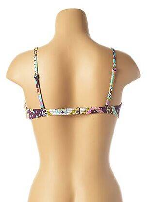 Haut de maillot de bain bretelles élastiquées ajustables violet CYELL femme