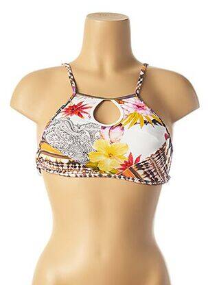Haut de maillot de bain stretch blanc LES P'TITES BOMBES femme