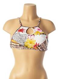 Haut de maillot de bain stretch blanc LES P'TITES BOMBES femme
