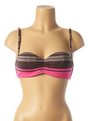 Haut de maillot de bain haut bandeau haut bandeau marron ANDRES SARDA femme