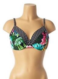 Haut de maillot de bain bretelles élastiquées vert O'SALEE femme
