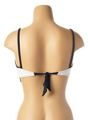 Haut de maillot de bain fermeture liens à nouer haut soutien-gorge moulé bleu ANDRES SARDA femme