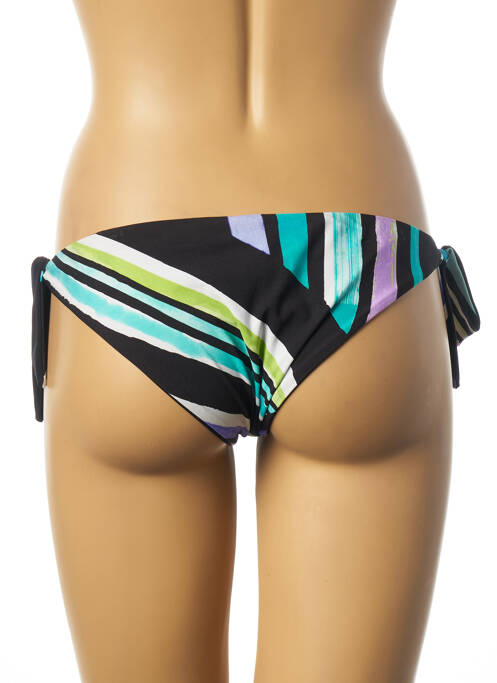Bas de maillot de bain fermeture liens à nouer bikini noir RITRATTI femme