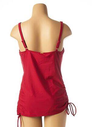 Tankini bretelles élastiquées ajustables rouge PANACHE femme