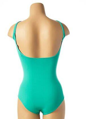 Maillot de bain 1 pièce bretelles élastiquées bleu ROIDAL femme