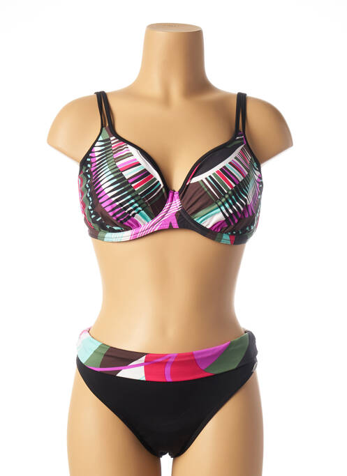 Maillot de bain 2 pièces noir SUNFLAIR pour femme