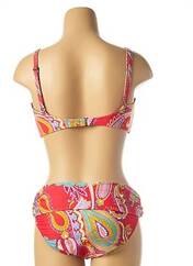 Maillot de bain 2 pièces rouge CYELL pour femme seconde vue