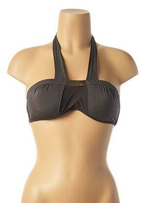 Haut de maillot de bain stretch haut bandeau marron ANDRES SARDA femme