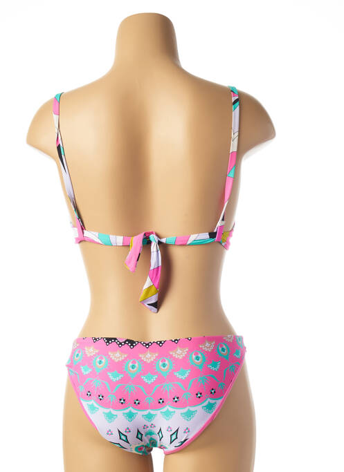 Maillot de bain 2 pièces rose IMEC pour femme