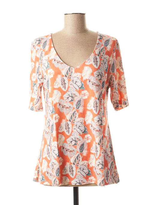 T-shirt orange DANEVA pour femme