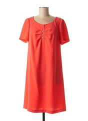 Robe courte orange ANTONELLE pour femme seconde vue
