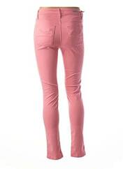Pantalon slim rose DESGASTE pour femme seconde vue