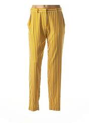 Pantalon droit jaune ZILCH pour femme seconde vue