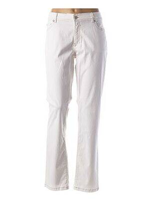 Pantalon slim blanc CMK pour femme