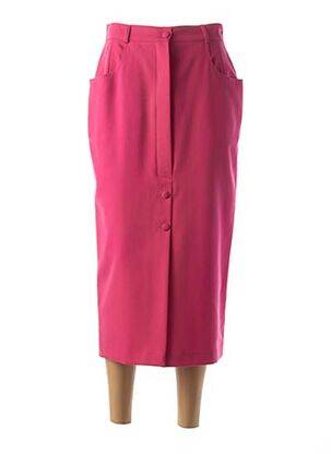 Jupon /fond de robe coupe droite rose FEDORA femme