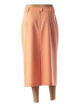 Jupe mi-longue doublure orange FEDORA femme
