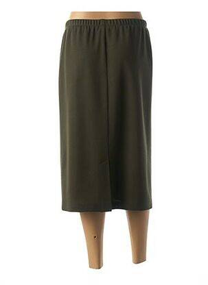 Jupe mi-longue stretch vert BRIGITTE SAGET femme