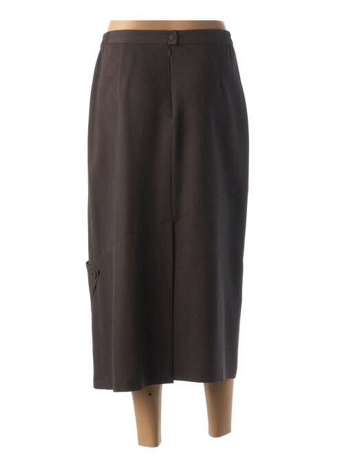 Jupe longue marron MARYVET pour femme