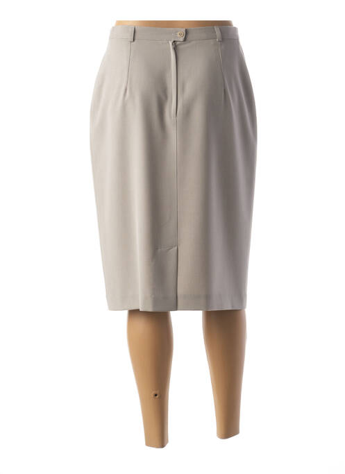 Jupe mi-longue gris FEDORA pour femme