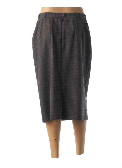 Jupe mi-longue gris MARYVET pour femme