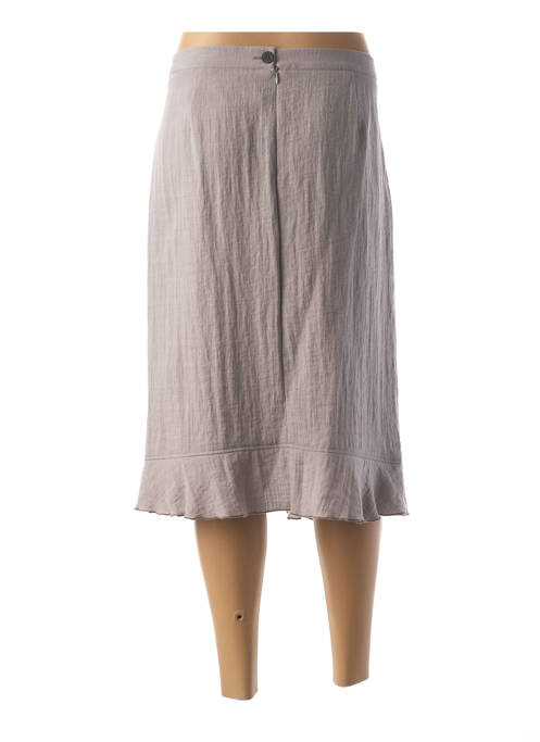 Jupe mi-longue gris TELMAIL pour femme