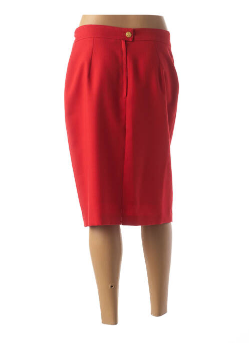 Jupe mi-longue rouge FEDORA pour femme