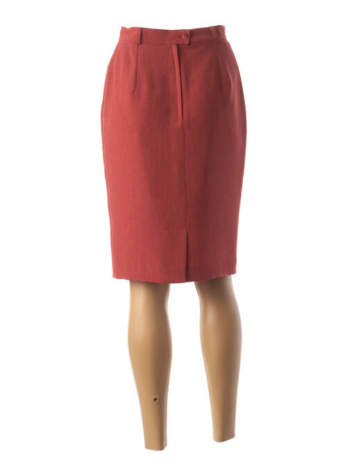 Jupe mi-longue rouge FEDORA pour femme