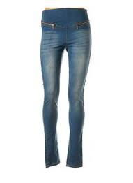 Jegging délavé taille haute bleu VERO MODA femme