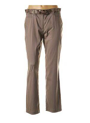 Pantalon droit taille haute taille haute gris GERRY WEBER femme